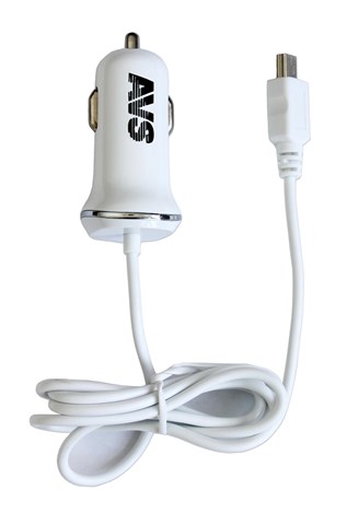 Автомобильное зарядное устройство AVS с mini USB CMN-213 1200мA - фото 24585