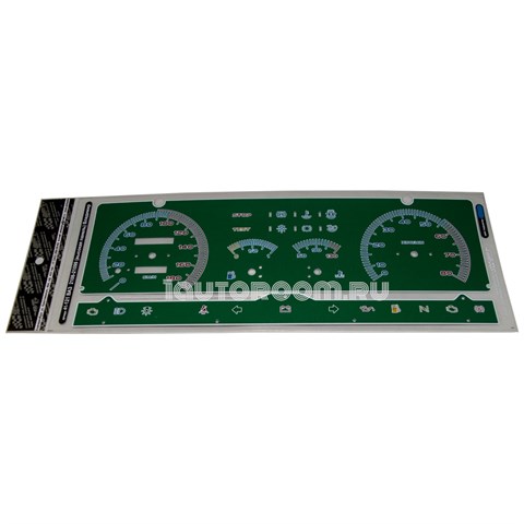 Накладка на панель приборов ВАЗ 2108-2109 высокая панель зеленая - фото 29573