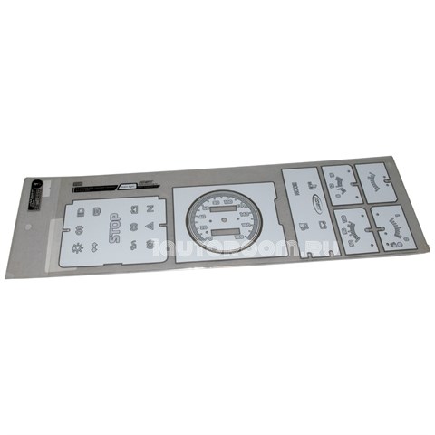 Накладка на панель приборов ВАЗ 2108-2109 низкая панель белая - фото 29789
