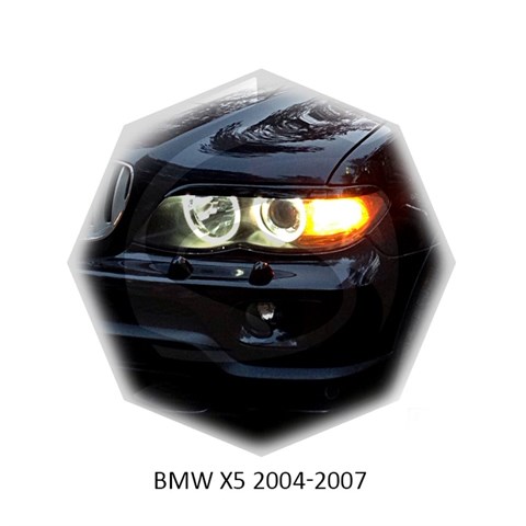 Реснички на фары BMW X5 E53 рестайл 2003 – 2006 Carl Steelman - фото 29944