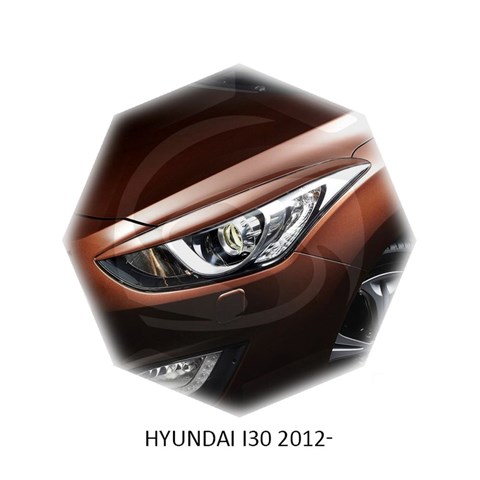 Реснички на фары Hyundai i30 II 2012 – 2017 Carl Steelman - фото 29994