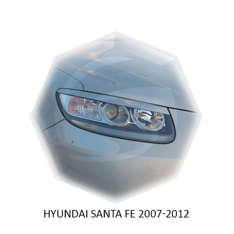 Реснички на фары Hyundai Santa Fe II 2007 – 2012 Carl Steelman - фото 29998