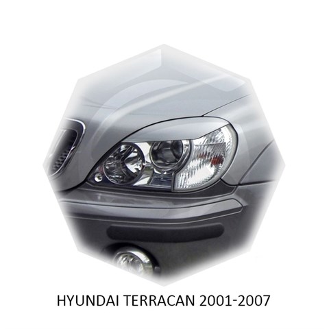 Реснички на фары Hyundai Terracan 2001 – 2007 Carl Steelman - фото 30003