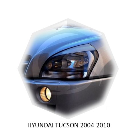 Реснички на фары Hyundai Tucson 2004 – 2010 Carl Steelman - фото 30004