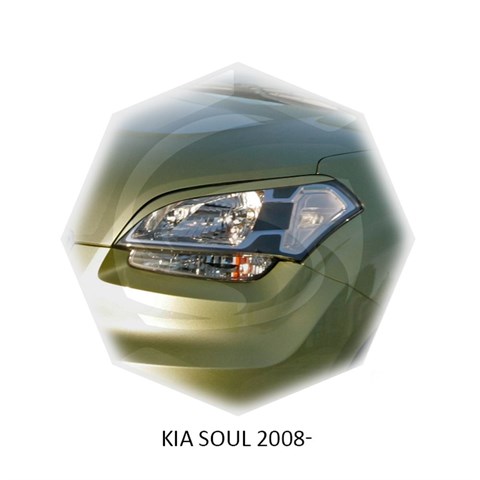 Реснички на фары Kia Soul 2008 – 2014 Carl Steelman - фото 30014
