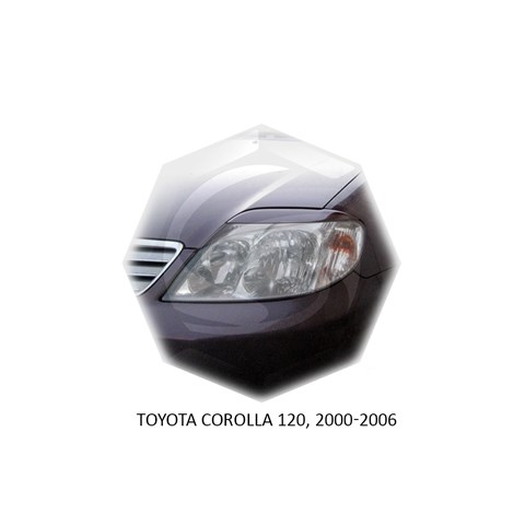 Реснички на фары Toyota Corolla IX (E120, E130) рестайл седан правый руль 2004 – 2006 Carl Steelman - фото 30178