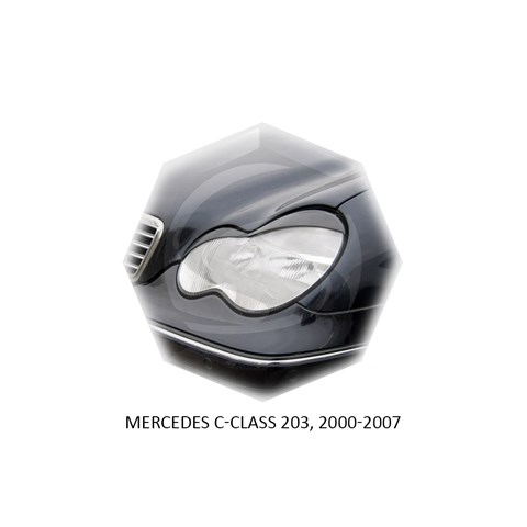 Реснички на фары Mercedes-Benz	 C-klasse	 W203 2000 – 2007 Carl Steelman - фото 30193