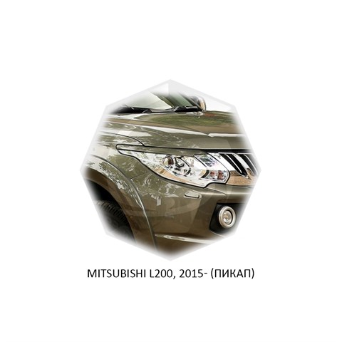 Реснички на фары Mitsubishi L200 2015 – 2018 Carl Steelman - фото 30206