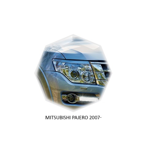 Реснички на фары Mitsubishi Pajero IV 2006 – 2018 Carl Steelman - фото 30214