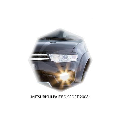 Реснички на фары Mitsubishi Pajero Sport II 2008 – 2016 Carl Steelman RF-MTPJS08 - фото 30215