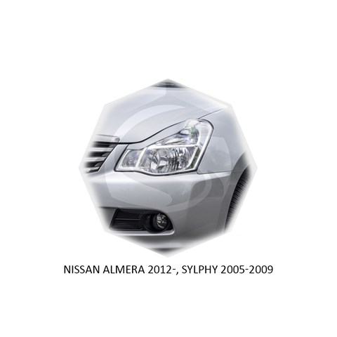 Реснички на фары Nissan Almera G15 2013 – 2018 Carl Steelman - фото 30217