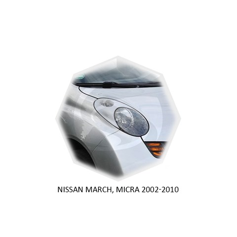 Реснички на фары Nissan Micra III (K12) 2002 – 2010 Carl Steelman - фото 30224