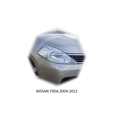Реснички на фары Nissan Tiida C11 2004 – 2012 Carl Steelman - фото 30244