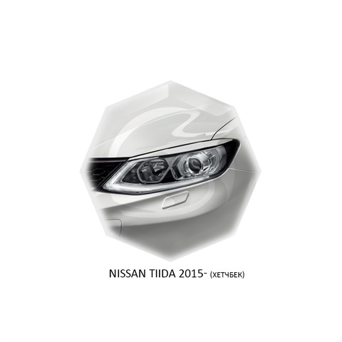 Реснички на фары Nissan Tiida II (C13) 2015 – 2018 Carl Steelman - фото 30245