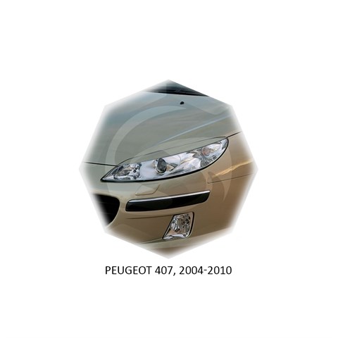 Реснички на фары Peugeot 407 2004 – 2010 Carl Steelman - фото 30253
