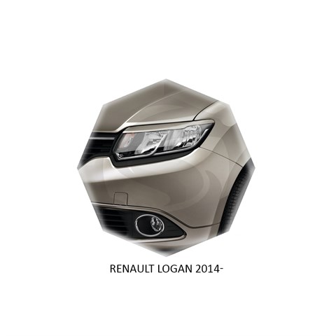 Реснички на фары Renault Logan II 2013 – 2018 Carl Steelman - фото 30258