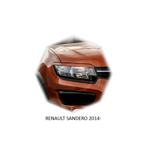Реснички на фары Renault Sandero 2014 – 2018 Carl Steelman - фото 30261