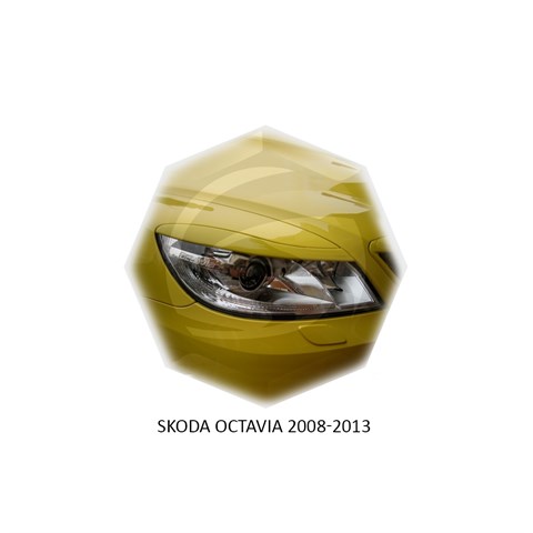 Реснички на фары Skoda Octavia A5 рестайлинг 2008 – 2013 Carl Steelman - фото 30263