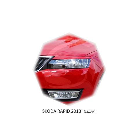 Реснички на фары Skoda Rapid 2014 – 2018 Carl Steelman - фото 30265