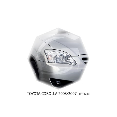 Реснички на фары Toyota Corolla IX (E120, E130) рестайл хэтчбек 2003 – 2007 Carl Steelman - фото 30310