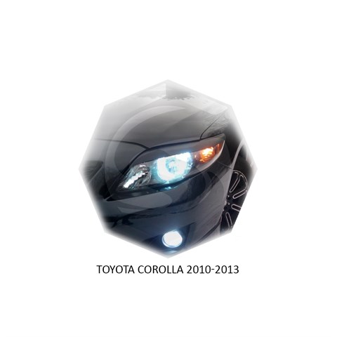 Реснички на фары Toyota Corolla X (E140, E150) рестайл 2010 – 2013 Carl Steelman - фото 30316