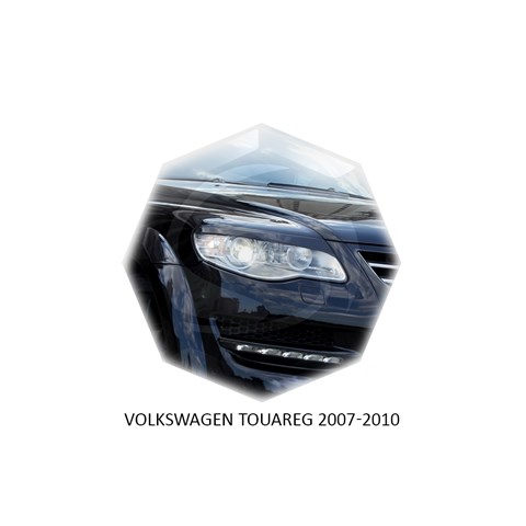 Реснички на фары Volkswagen Touareg I рестайл 2007 – 2010 Carl Steelman - фото 30377