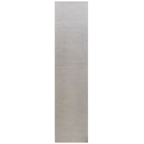 Сетка алюминиевая в бампер 100х25 см ромб средняя ячейка белая - фото 30480