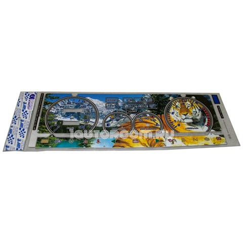 Накладка на панель приборов ВАЗ 2108-2109 высокая панель тигр - фото 30572