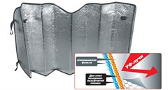 Шторка солнцезащитная (на лобовое стекло) AVS-108F "Double Bubble" 146x68cm