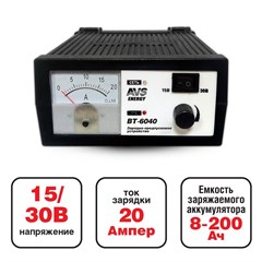 Зарядное устройство AVS Energy BT-6040 (20A)