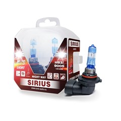 Лампа автомобильная галогенная AVS Sirius Night Way HB3 12V 65W 2шт.