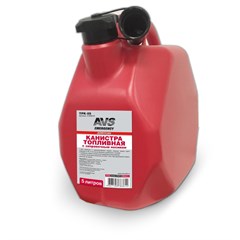 Канистра топливная пластик.5л.(красная) AVS MTK-05