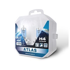 Галогенная автолампа AVS Atlas H4 12V 55W 2шт.