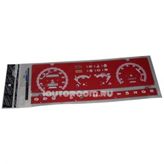 Накладка на панель приборов ВАЗ 2108-2109 высокая панель красная