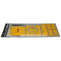 Накладка на панель приборов ВАЗ 2108-2109 низкая панель желтая