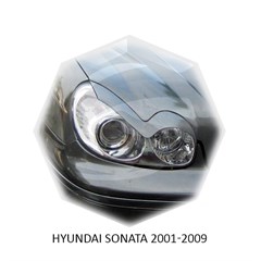 Реснички на фары Hyundai Sonata IV рестайл 2001 – 2012 Carl Steelman