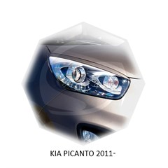 Реснички на фары Kia Picanto II 2011 – 2017 Carl Steelman