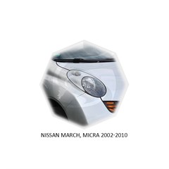 Реснички на фары Nissan Micra III (K12) 2002 – 2010 Carl Steelman